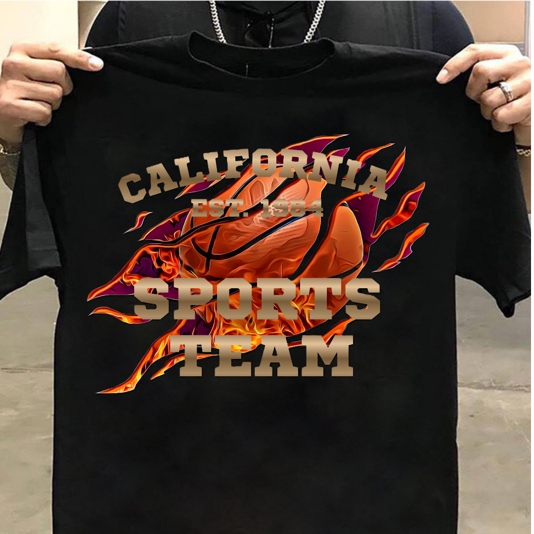 CALIFORNIA SPORTS TEAM Crew T-Shirt