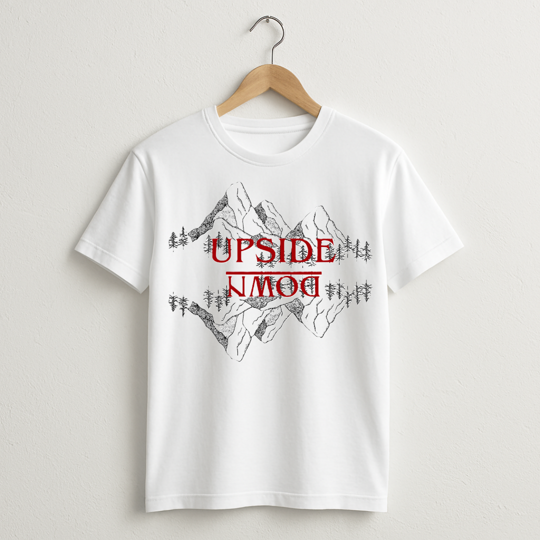 UPSIDE DOWN, Crew T-Shirt