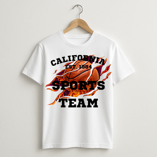 CALIFORNIA SPORTS TEAM, Crew T-Shirt