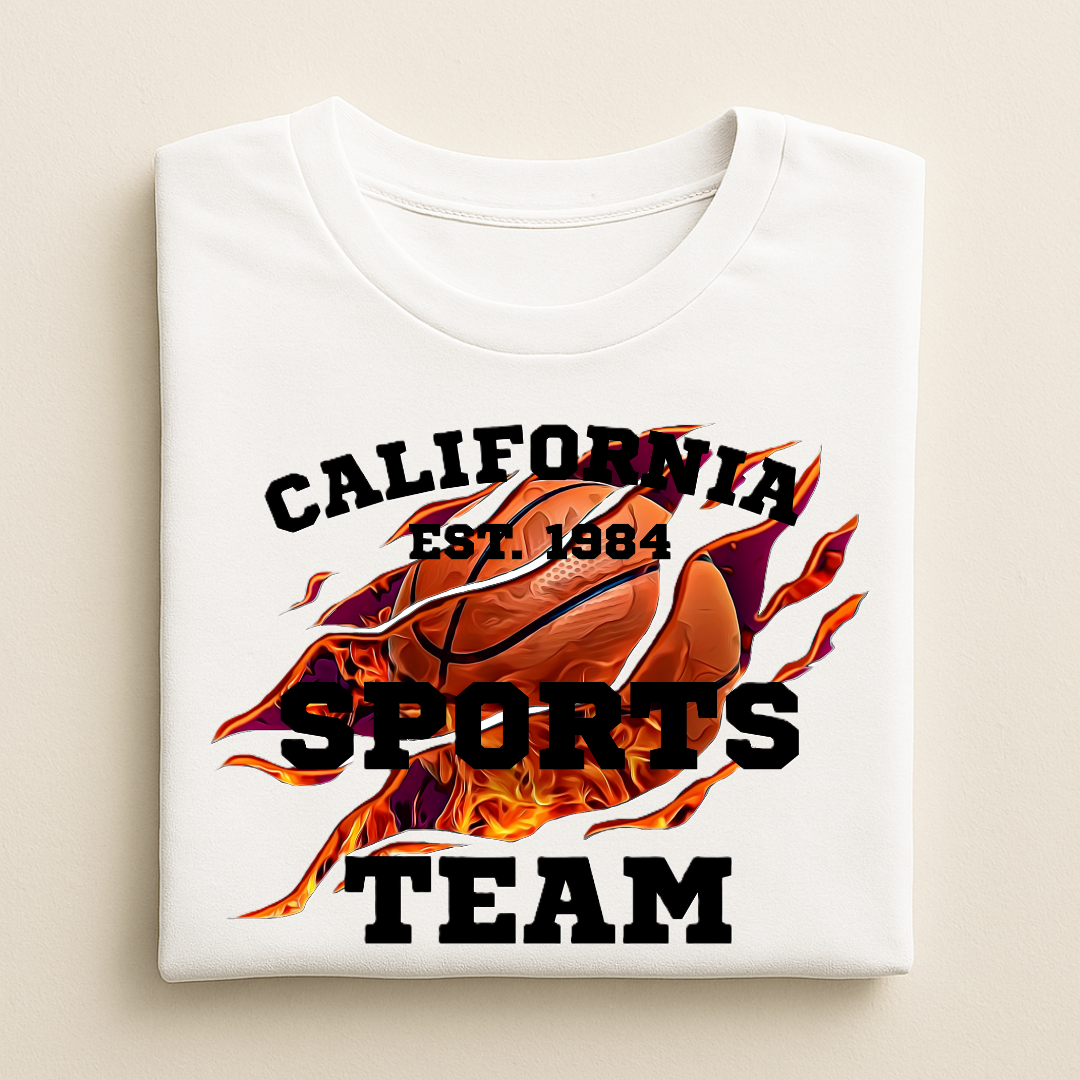 CALIFORNIA SPORTS TEAM, Crew T-Shirt