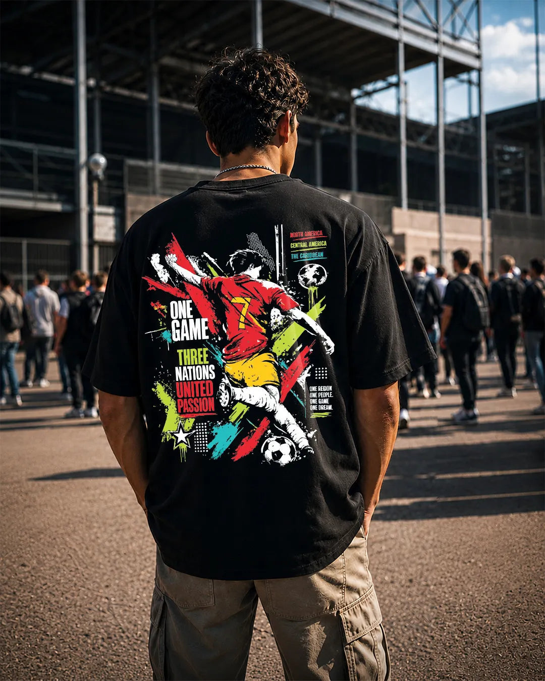 United Passion Oversized Football Tee