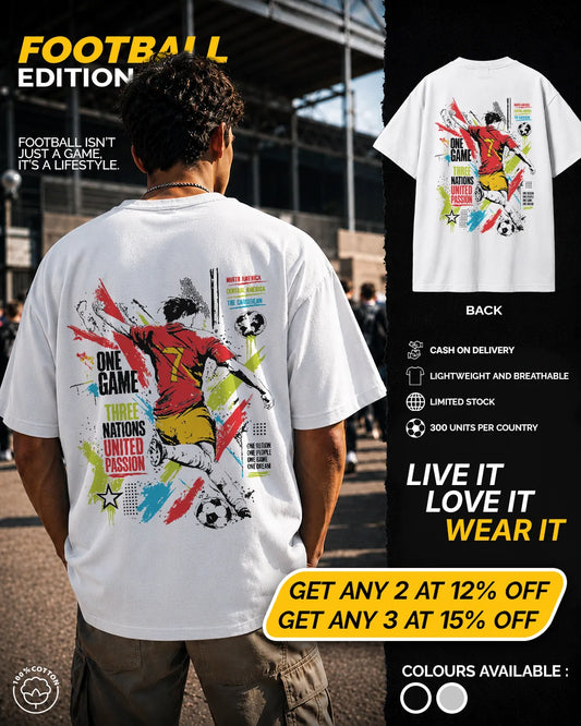 United Passion Oversized Football Tee