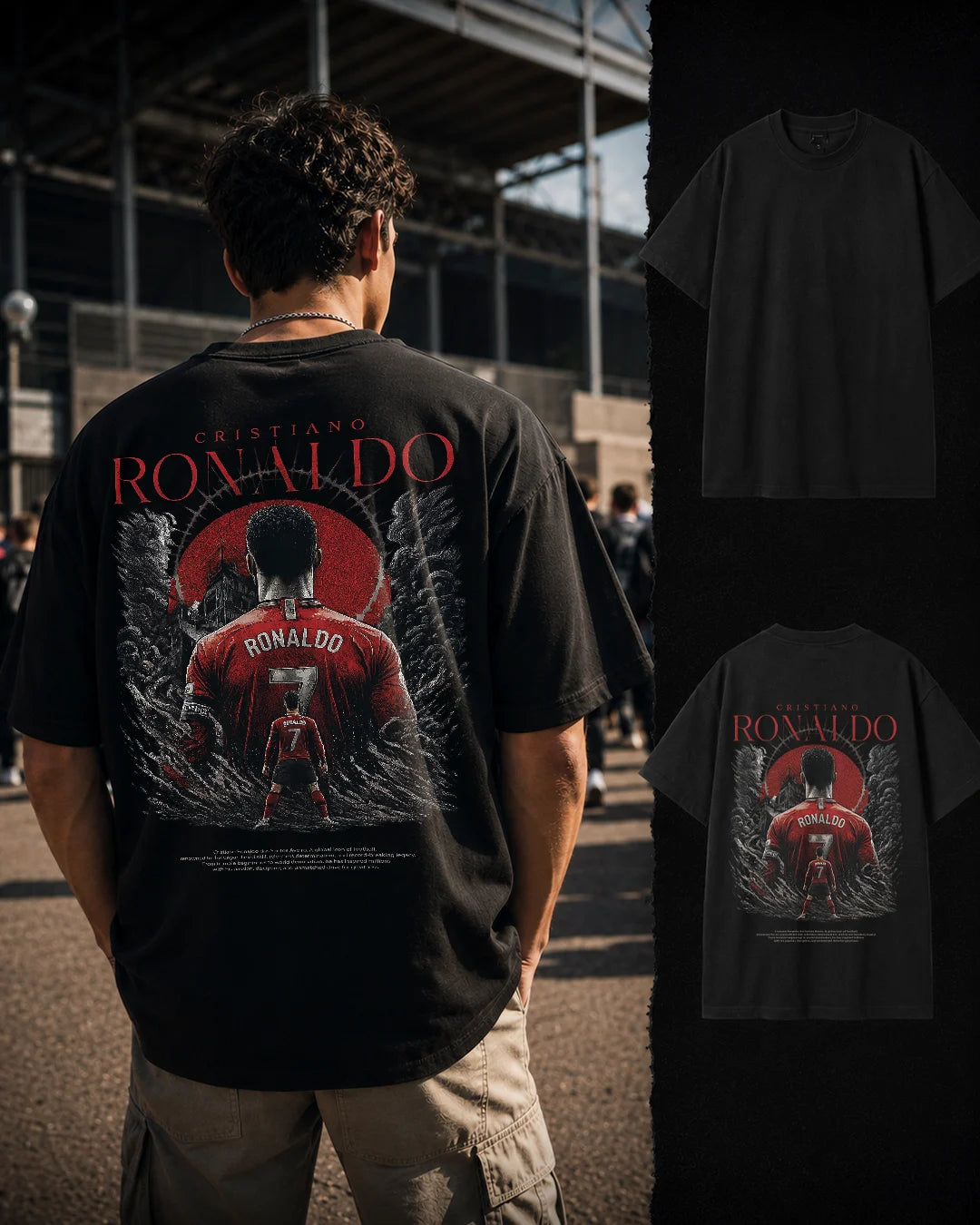 CR7 "Stadium Halo" Oversized Graphic Tee
