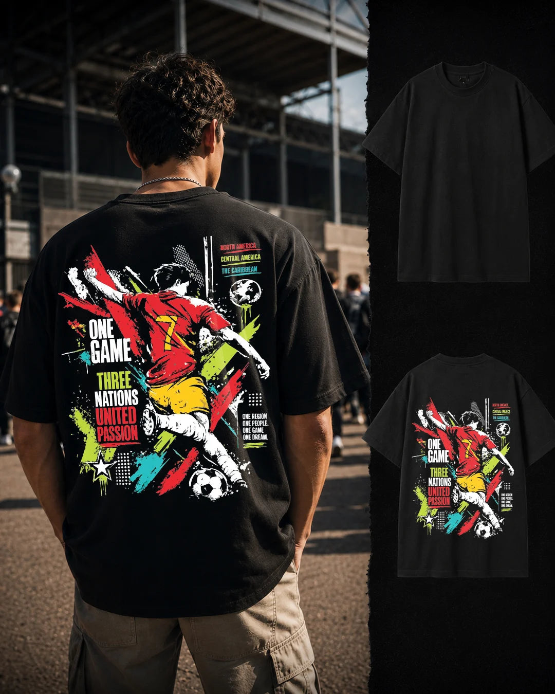 United Passion Oversized Football Tee
