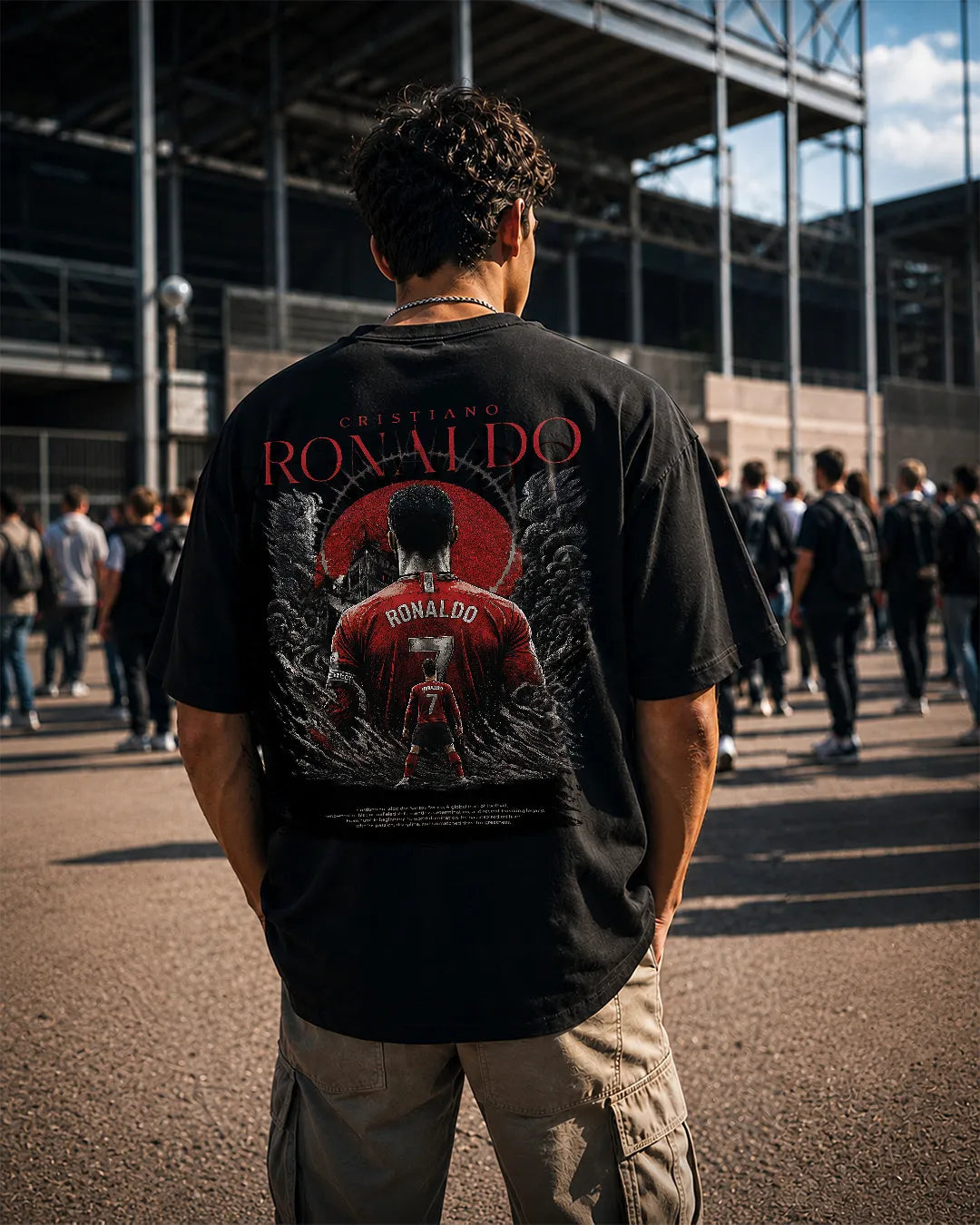 CR7 "Stadium Halo" Oversized Graphic Tee