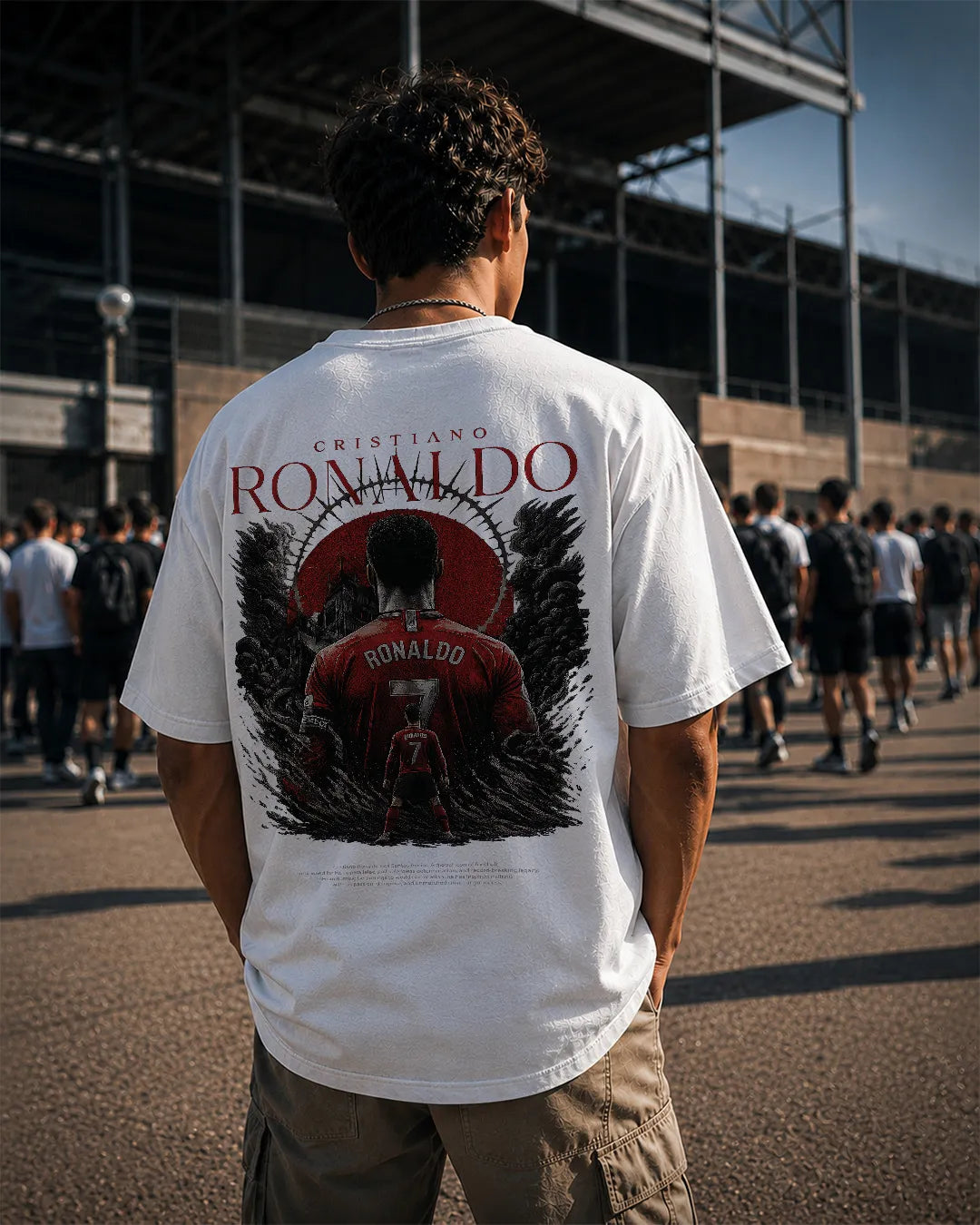 CR7 "Stadium Halo" Oversized Graphic Tee