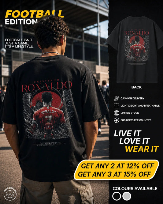 CR7 "Stadium Halo" Oversized Graphic Tee